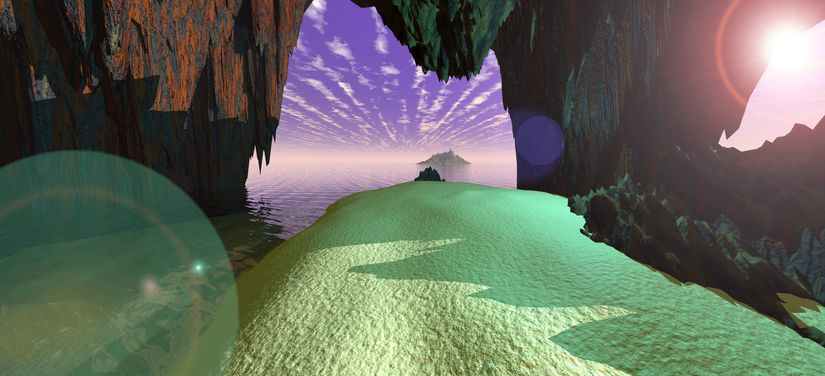 Sea-Cave-Mural-Wallpaper