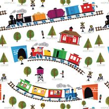 Trains  Wallpaper - White