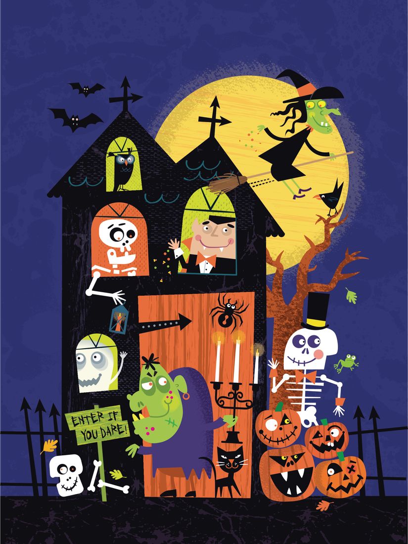 Halloween Haunted House Mural Wallpaper Murals Your Way