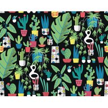 Cacti Pattern Mural Wallpaper