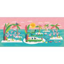 Flamingo Island Wall Mural
