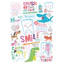 Dental Hygiene Pediatric Wall Mural - Vertical