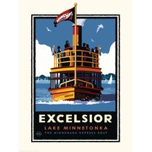 Lake Minnetonka Excelsior Ferry Wall Mural