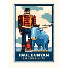 Paul Bunyan Lakeside Wall Mural