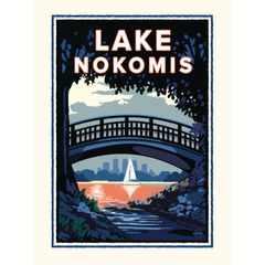 Lake Nokomis Bridge Wall Mural