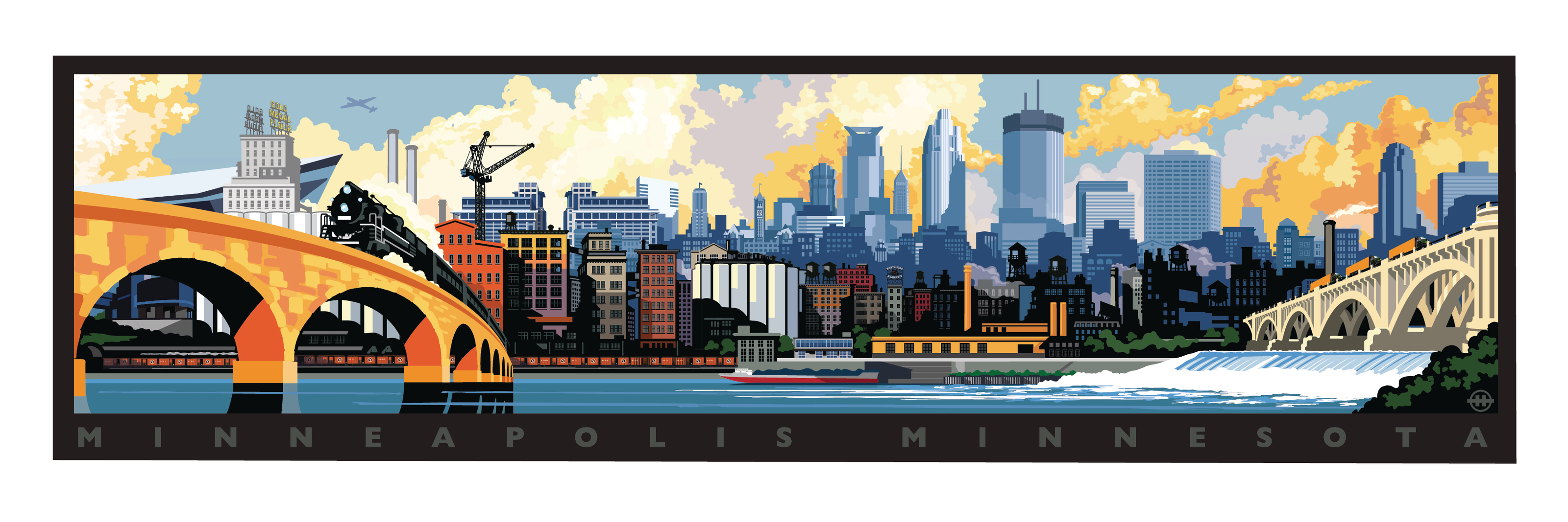 Minneapolis Skyline Wall Mural Murals Your Way