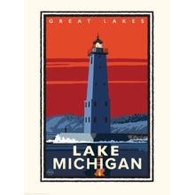 Great Lakes - Lake Michigan Mural Wallpaper
