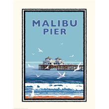 Malibu Pier Wall Mural