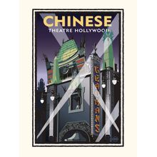 Chinese Theater Showtime Wall Mural