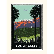 Hollywood Sign Wall Mural