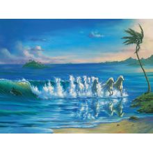 Galloping Waves Wall Mural