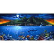Lahaina Moon Wall Mural