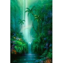 Emerald Falls Mural Wallpaper