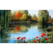 Fall Reflections-Giverny Wall Mural