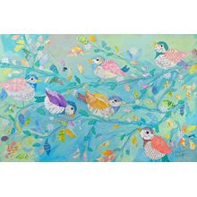 Birds And Branches Wall Mural