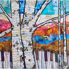 Birch Keys #2 Wall Mural