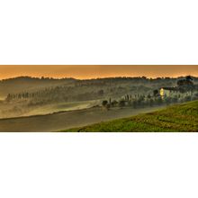 Tuscan Hills And Villa Wall Mural