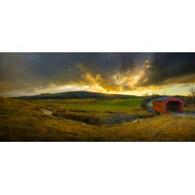 Autumn Sunset - Meach Creek Wall Mural