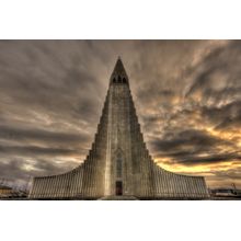 Reykjavik Church Wall Mural