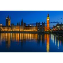 Parliament Buildings at Night Wall Mural