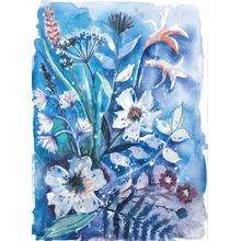 Watercolor Wildflowers 1 Wall Mural