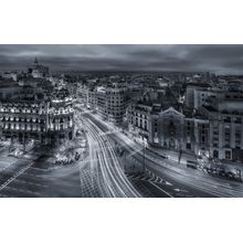 Madrid City Lights Wall Mural