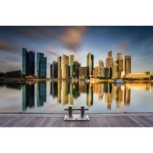 Golden Morning in Singapore Wall Mural