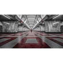 Prague Metro Wall Mural