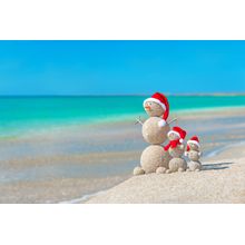 Christmas At The Beach Wall Mural