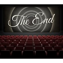 Retro Movie Ending Screen Wall Mural
