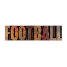 Letterpress Football Wall Mural