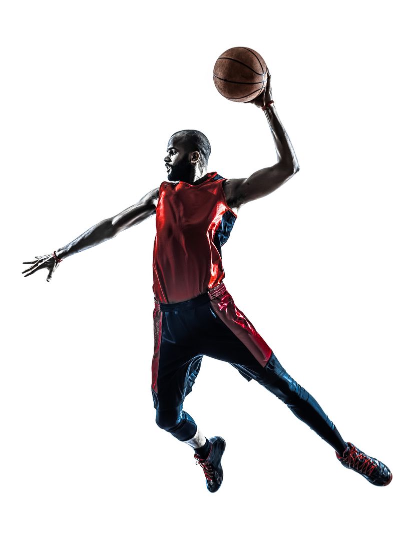 Basketball-Player-Dunk-Mural-Wallpaper
