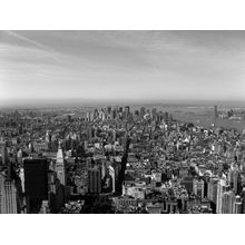 Black And White New York City Skyline Wall Mural