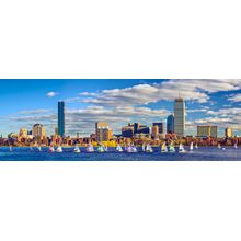 Boston Massachusetts Skyline Mural Wallpaper