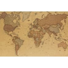 Ancient Geographic Map Of The World  Mural Wallpaper