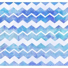 Blue Watercolor Chevron Wallpaper