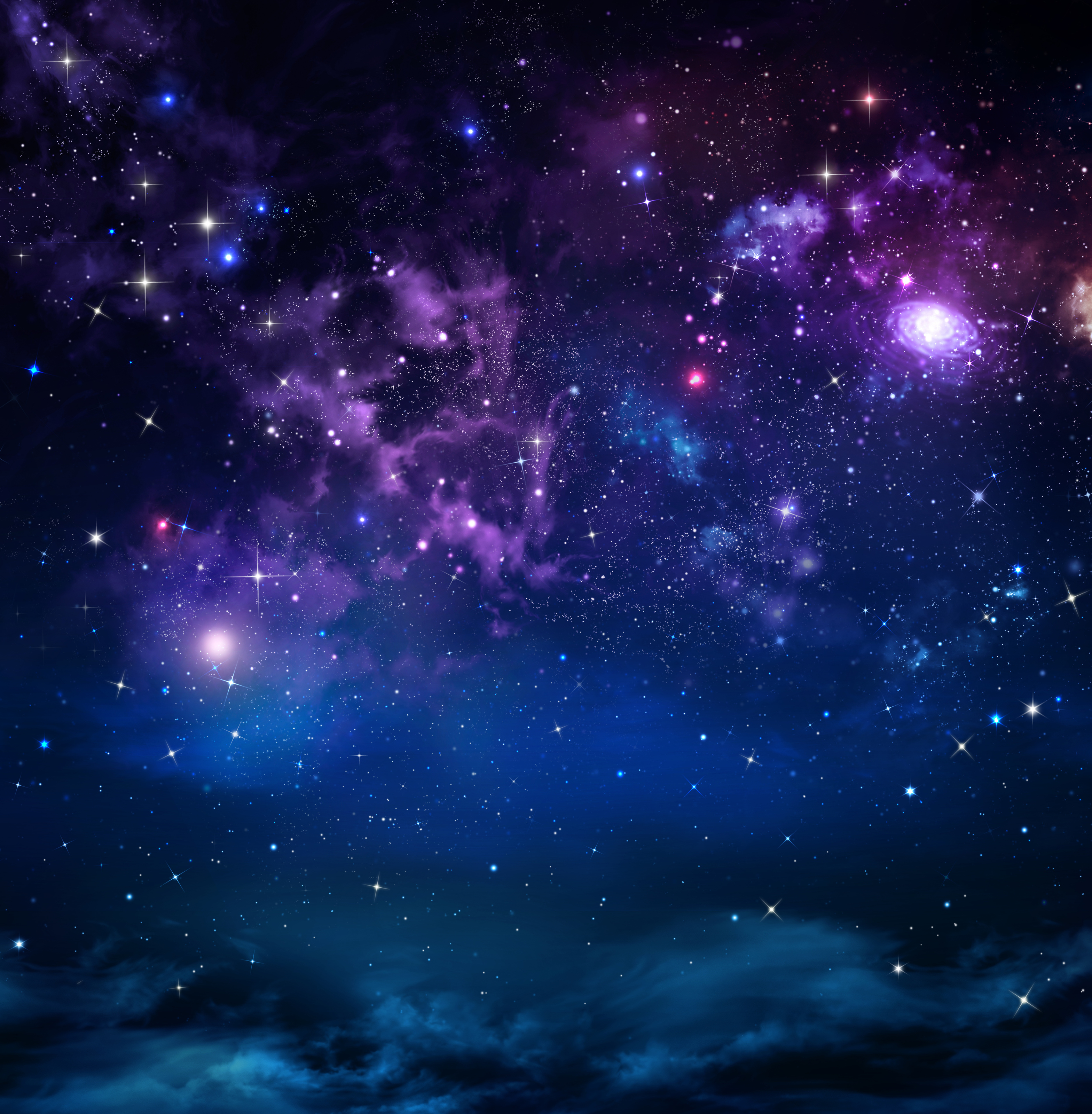 Starry Clouds Wall Mural