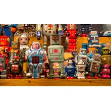 Robot Stand Wall Mural