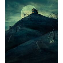 Haunted House On The Hill Wall Mural