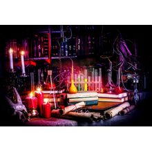 A Wizard's Laboratory Wall Mural