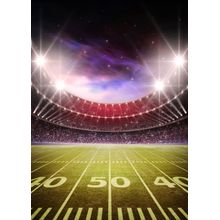 American Football Stadium Wall Mural