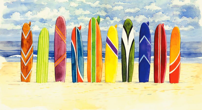 Surfboards-Wallpaper-Mural