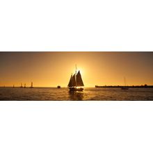 Sailboat, Key West, Florida Wall Mural