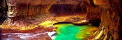 Rock-Formations-In-A-Slot-Canyon-At-Zion-National-Park-Wallpaper-Mural