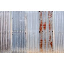 Old Rusty Zinc Fence Mural Wallpaper