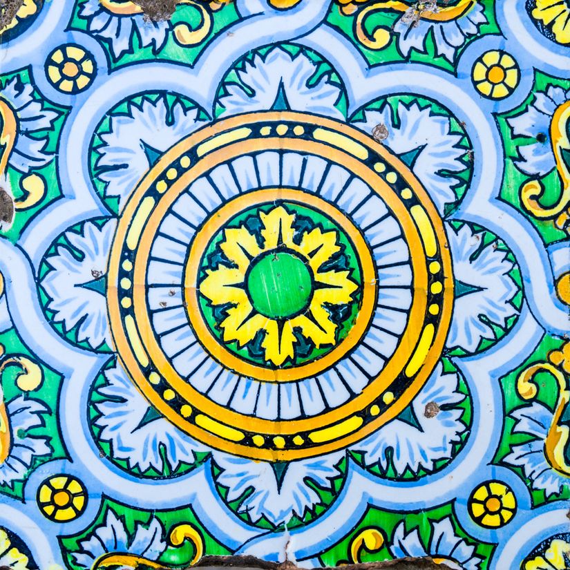 Vintage Spanish Tile Mural Murals Your Way