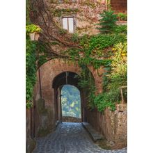 Arches in a Tuscan Village Mural Wallpaper