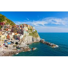 Manarola Village By The Sea Wall Mural