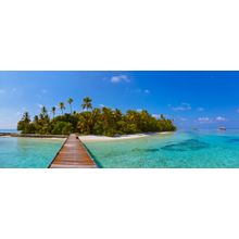 Tropical Maldives Island Wall Mural