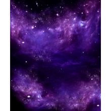 Starry Purple Clouds Wall Mural